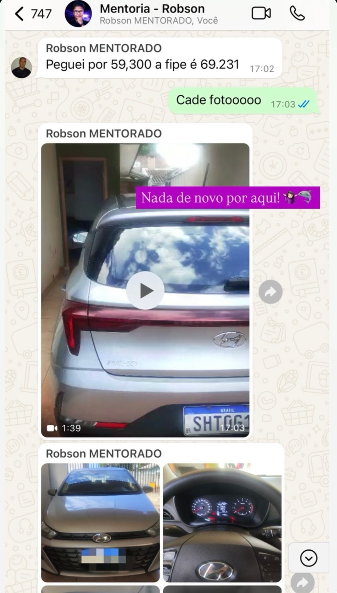 Resultado de aluno 3