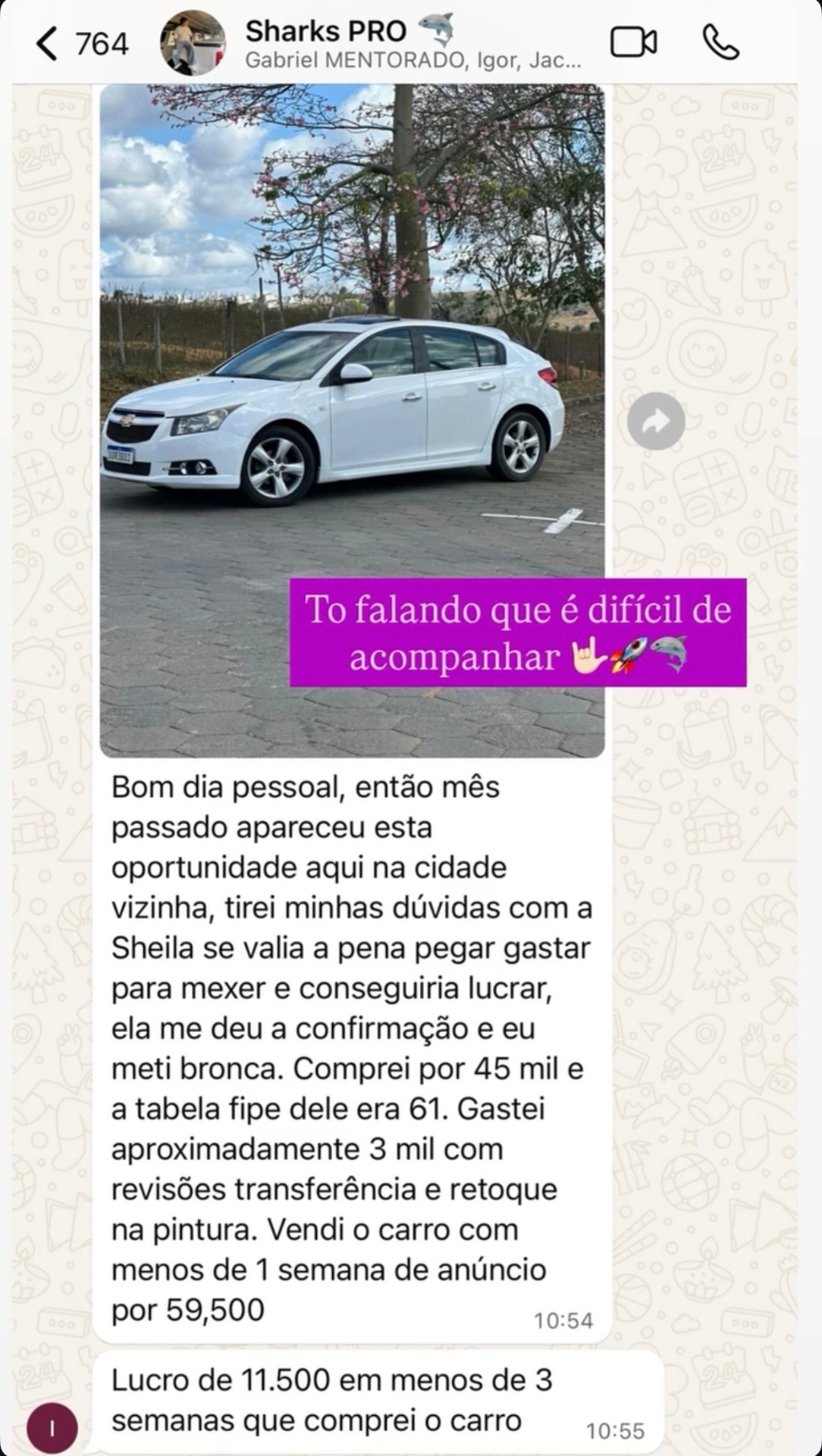 Resultado de aluno 4